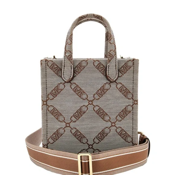 Michael Kors Tan and Brown Logo Tote - Picture 4 of 9